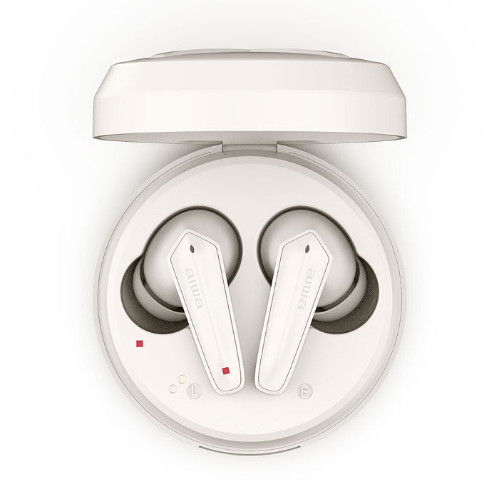 AIWA 愛華 雙降躁真無線藍牙耳機 AT-X80HANC (ANC+ENC降躁/通透模式)白色★80B018